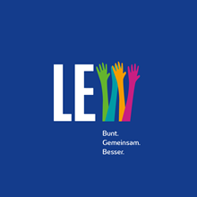 LEW-Diversity-Logo zum Motto Bunt. Gemeinsam. Besser.